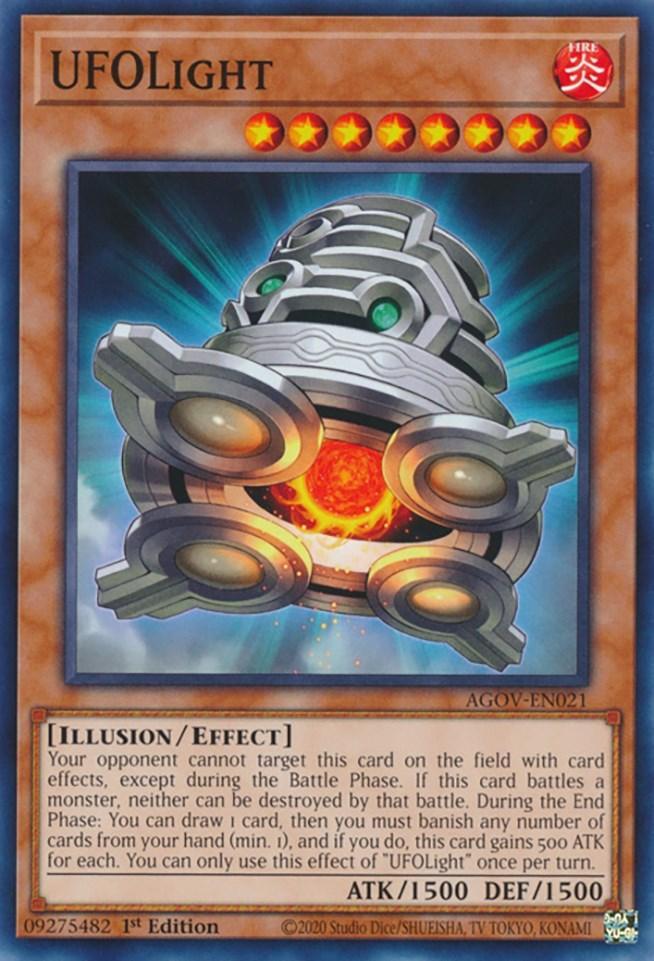 1st Edition, Age of Overlord, Common, Effect Monster, Fire, Illusion UFOLight [AGOV-EN021] Common - Trading Card World