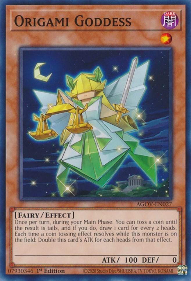 1st Edition, Age of Overlord, Common, Dark, Effect Monster, Fairy Origami Goddess [AGOV-EN027] Common - Trading Card World