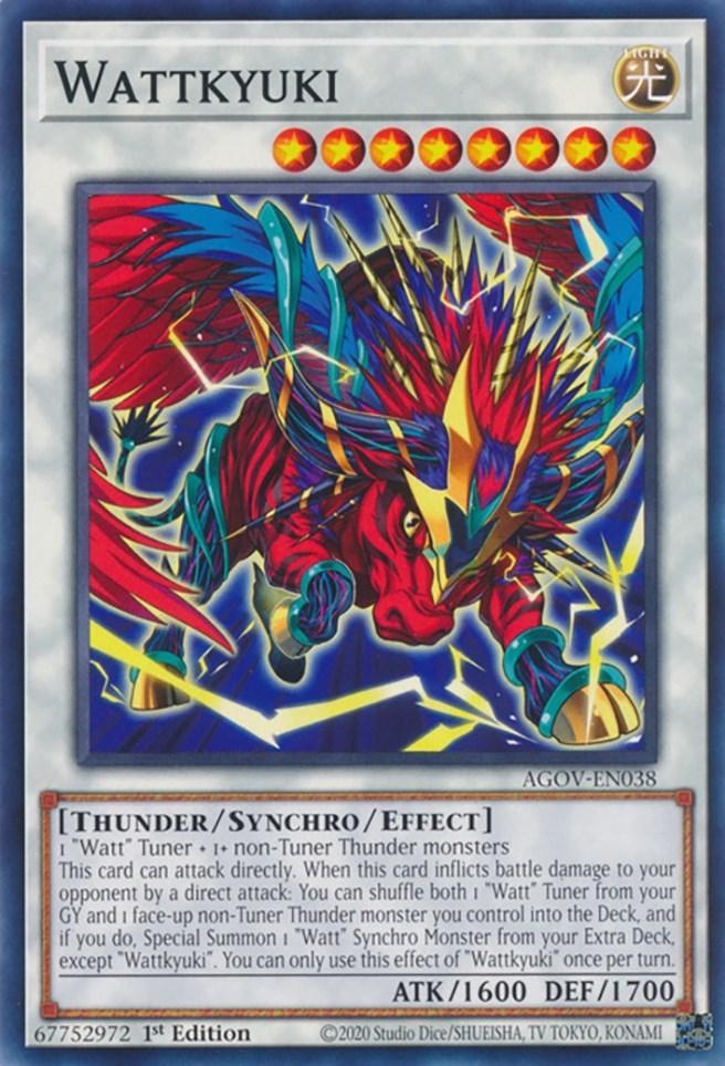 1st Edition, Age of Overlord, Common, Light, Synchro/Effect Monster, Thunder Wattkyuki [AGOV-EN038] Common - Trading Card World