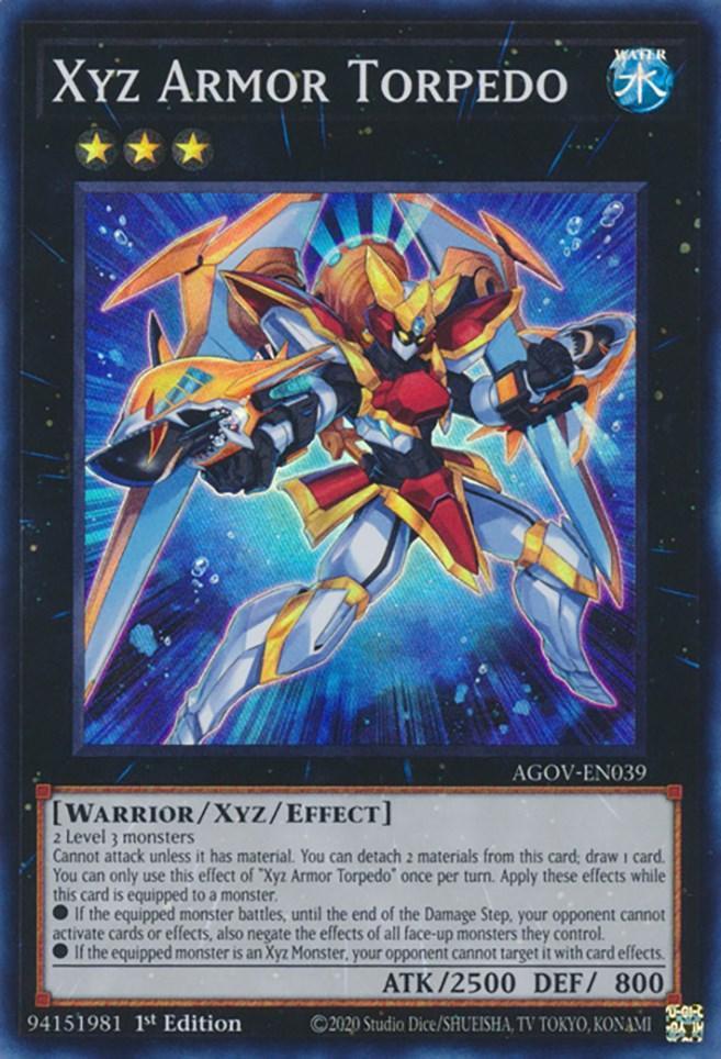 1st Edition, Age of Overlord, Super Rare, Warrior, Water, XYZ/Effect Monster Xyz Armor Torpedo [AGOV-EN039] Super Rare - Trading Card World