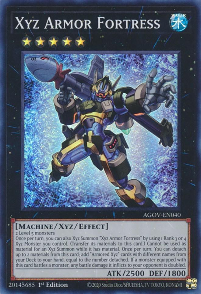 1st Edition, Age of Overlord, Machine, Super Rare, Water, XYZ/Effect Monster Xyz Armor Fortress [AGOV-EN040] Super Rare - Trading Card World