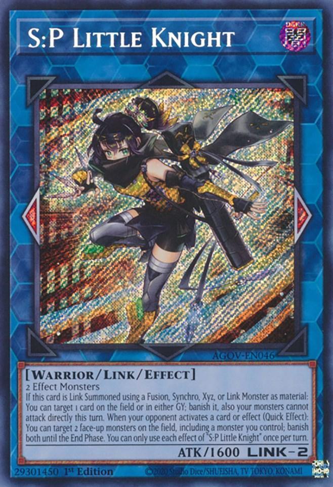 1st Edition, Age of Overlord, Dark, Link/Effect Monster, Secret Rare, Warrior S:P Little Knight [AGOV-EN046] Secret Rare - Trading Card World