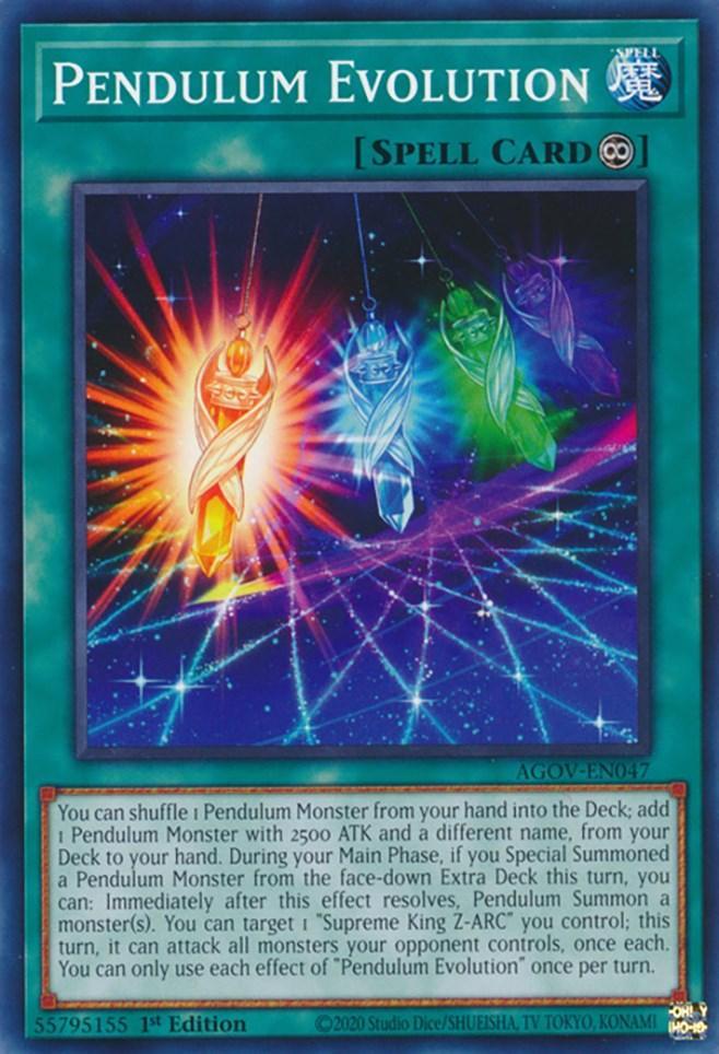1st Edition, Age of Overlord, Common, Continuous Spell, Spell Pendulum Evolution [AGOV-EN047] Common - Trading Card World