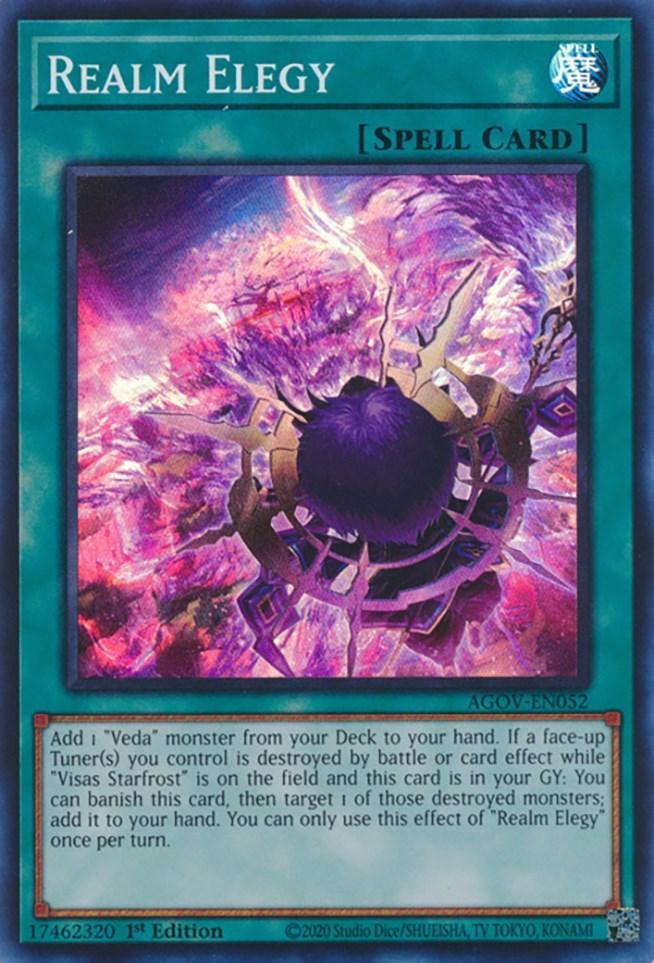 1st Edition, Age of Overlord, Normal Spell, Spell, Super Rare Realm Elegy [AGOV-EN052] Super Rare - Trading Card World