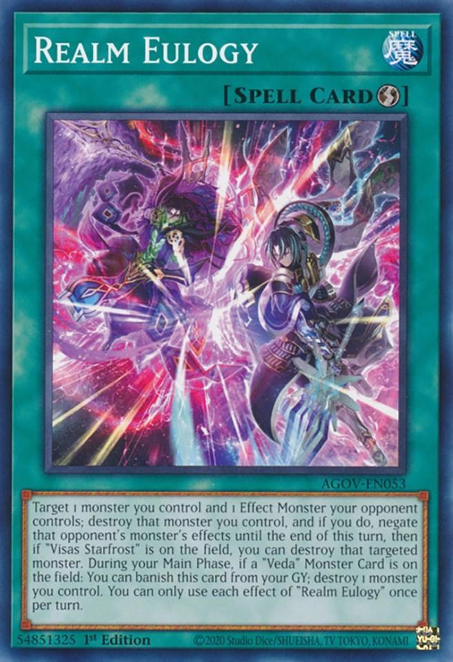 1st Edition, Age of Overlord, Common, Quick-Play Spell, Spell Realm Eulogy [AGOV-EN053] Common - Trading Card World