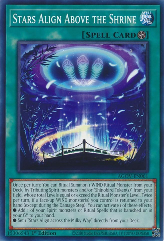 1st Edition, Age of Overlord, Common, Field Spell, Spell Stars Align Above the Shrine [AGOV-EN061] Common - Trading Card World