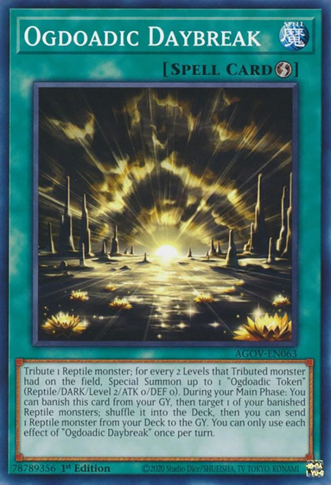 1st Edition, Age of Overlord, Common, Quick-Play Spell, Spell Ogdoadic Daybreak [AGOV-EN063] Common - Trading Card World