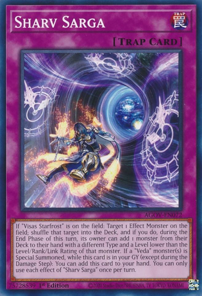 1st Edition, Age of Overlord, Common, Normal Trap, Trap Sharv Sarga [AGOV-EN072] Common - Trading Card World