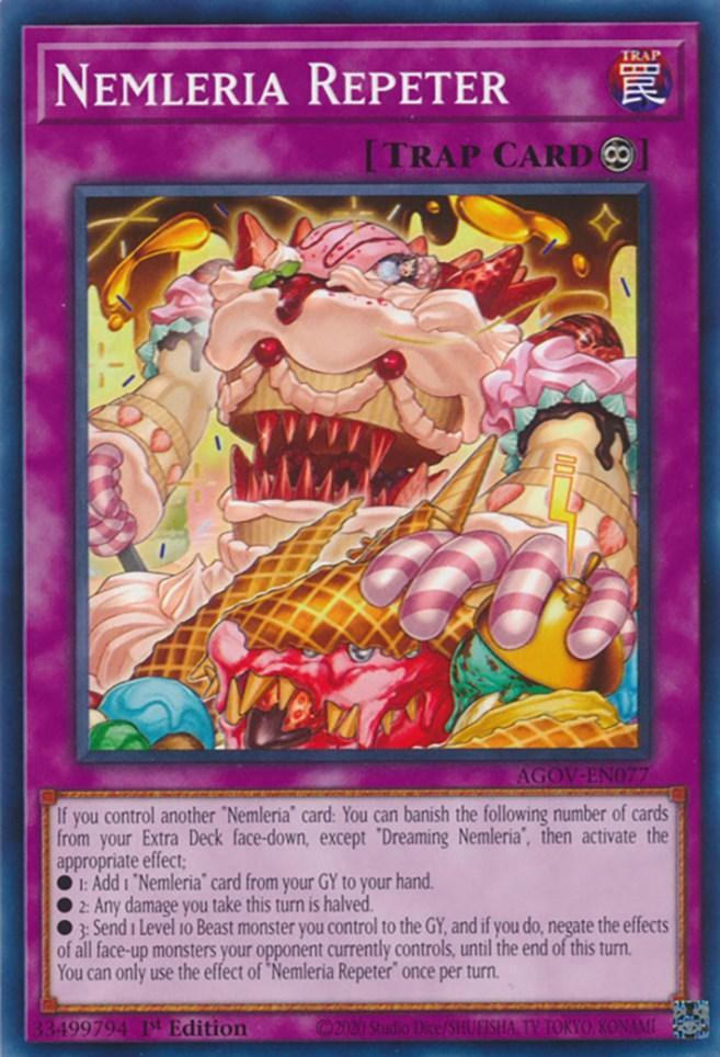 1st Edition, Age of Overlord, Common, Continuous Trap, Trap Nemleria Repeter [AGOV-EN077] Common - Trading Card World