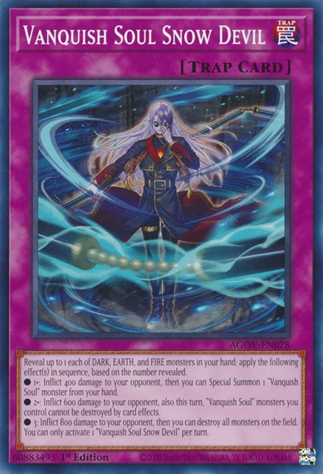 1st Edition, Age of Overlord, Common, Normal Trap, Trap Vanquish Soul Snow Devil [AGOV-EN078] Common - Trading Card World