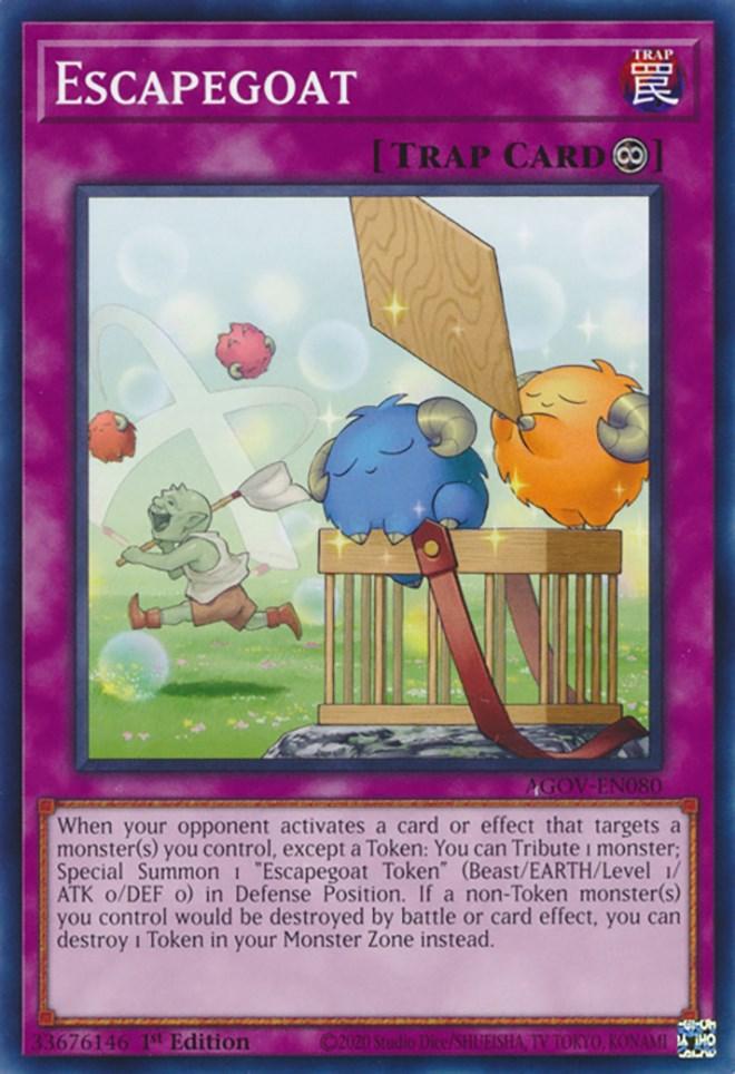 1st Edition, Age of Overlord, Common, Continuous Trap, Trap Escapegoat [AGOV-EN080] Common - Trading Card World