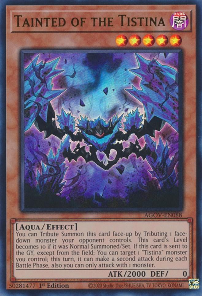 1st Edition, Age of Overlord, Aqua, Dark, Effect Monster, Ultra Rare Tainted of the Tistina [AGOV-EN088] Ultra Rare - Trading Card World