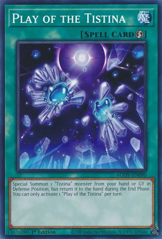 1st Edition, Age of Overlord, Common, Quick-Play Spell, Spell Play of the Tistina [AGOV-EN090] Common - Trading Card World