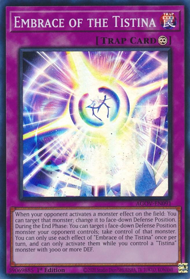 1st Edition, Age of Overlord, Continuous Trap, Super Rare, Trap Embrace of the Tistina [AGOV-EN091] Super Rare - Trading Card World