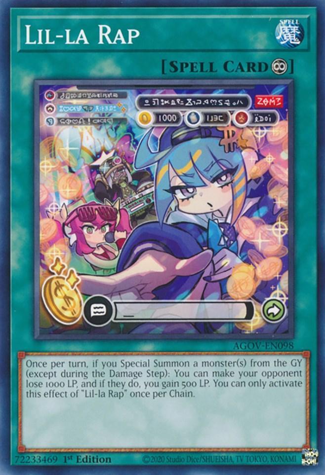 1st Edition, Age of Overlord, Common, Continuous Spell, Spell Lil-la Rap [AGOV-EN098] Common - Trading Card World