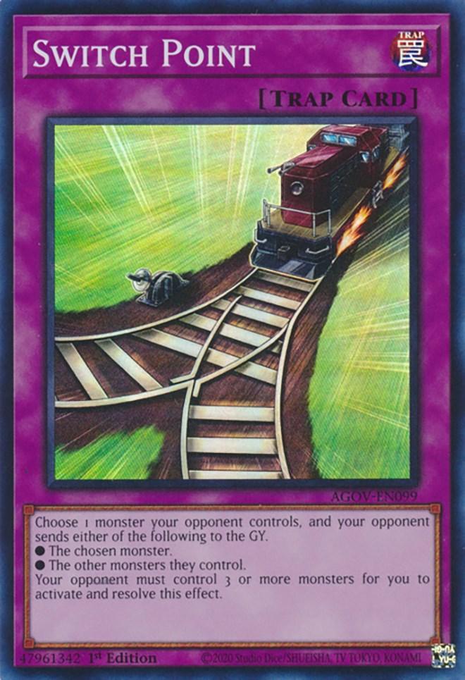 1st Edition, Age of Overlord, Normal Trap, Super Rare, Trap Switch Point [AGOV-EN099] Super Rare - Trading Card World