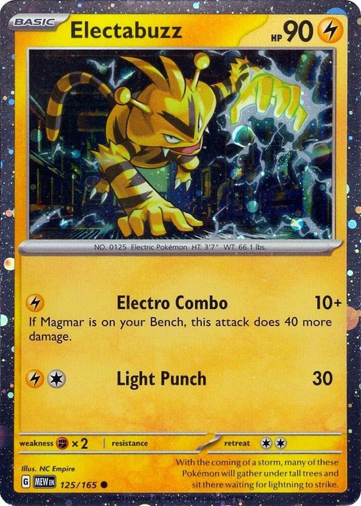 Miscellaneous Cards Electabuzz (125/165) (Cosmos Holo) [Miscellaneous Cards] - Trading Card World