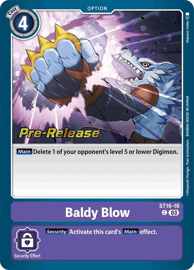 Common, Option, Purple, ST16-16, Starter Deck: Wolf of Friendship Pre-Release Cards Baldy Blow [ST16-16] [Starter Deck: Wolf of Friendship Pre-Release Cards] - Trading Card World