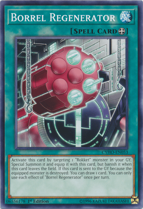 1st Edition, Common, Cybernetic Horizon, Equip Spell, Spell, Unlimited Borrel Regenerator [CYHO-EN053] Common - Trading Card World