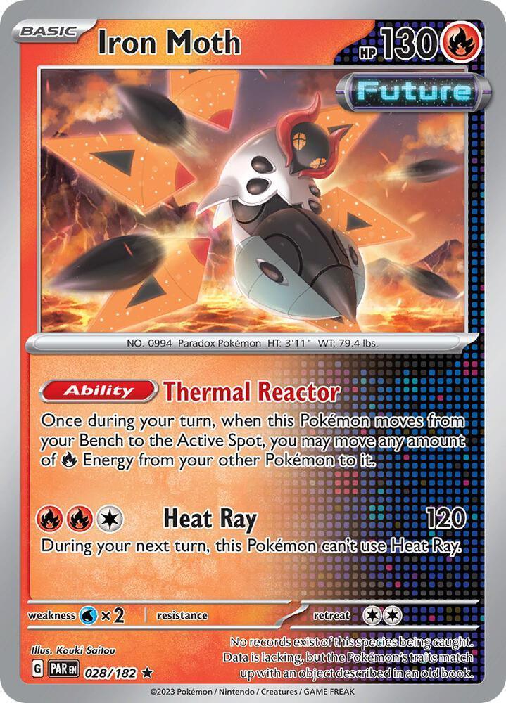 028, Scarlet & Violet: Paradox Rift Iron Moth (028/182) [Scarlet & Violet: Paradox Rift] - Trading Card World