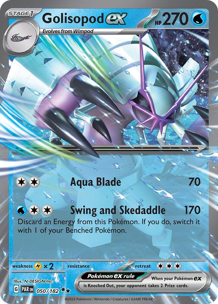 Scarlet & Violet: Paradox Rift Golisopod ex (050/182) [Scarlet & Violet: Paradox Rift] - Trading Card World