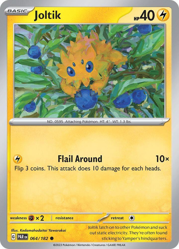 064, Scarlet & Violet: Paradox Rift Joltik (064/182) [Scarlet & Violet: Paradox Rift] - Trading Card World