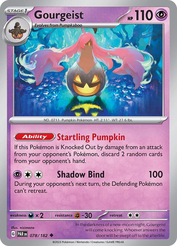 Scarlet & Violet: Paradox Rift Gourgeist (078/182) [Scarlet & Violet: Paradox Rift] - Trading Card World