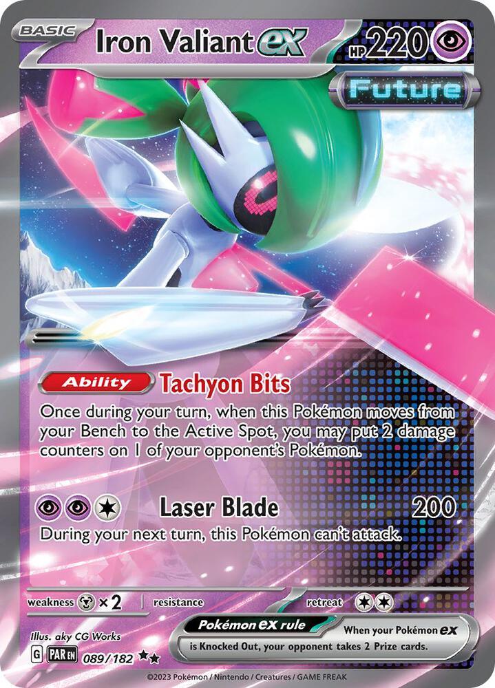 Scarlet & Violet: Paradox Rift Iron Valiant ex (089/182) [Scarlet & Violet: Paradox Rift] - Trading Card World