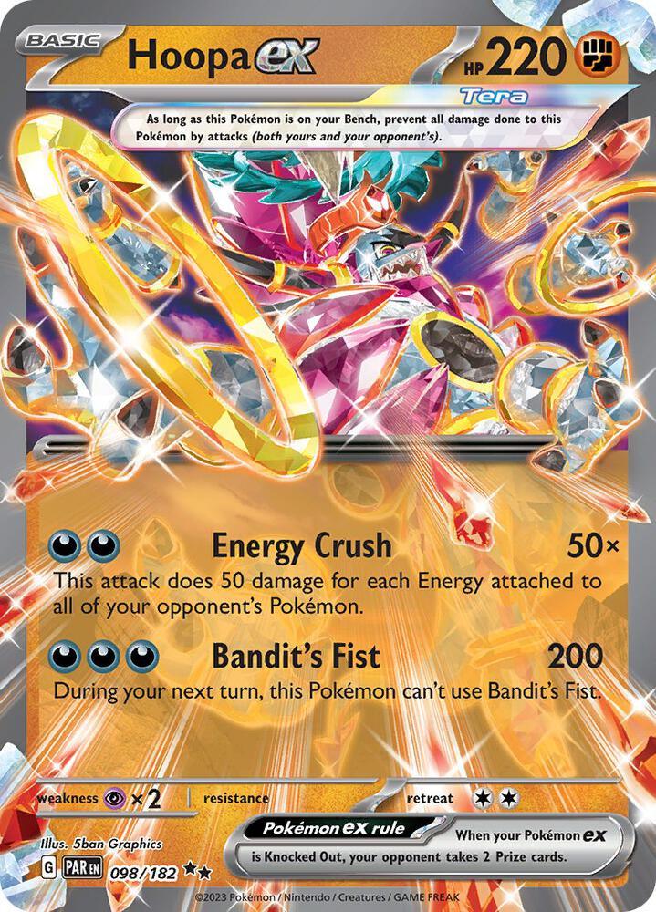 Scarlet & Violet: Paradox Rift Hoopa ex (098/182) [Scarlet & Violet: Paradox Rift] - Trading Card World
