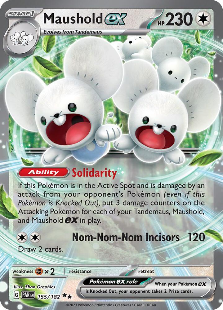 Scarlet & Violet: Paradox Rift Maushold ex (155/182) [Scarlet & Violet: Paradox Rift] - Trading Card World