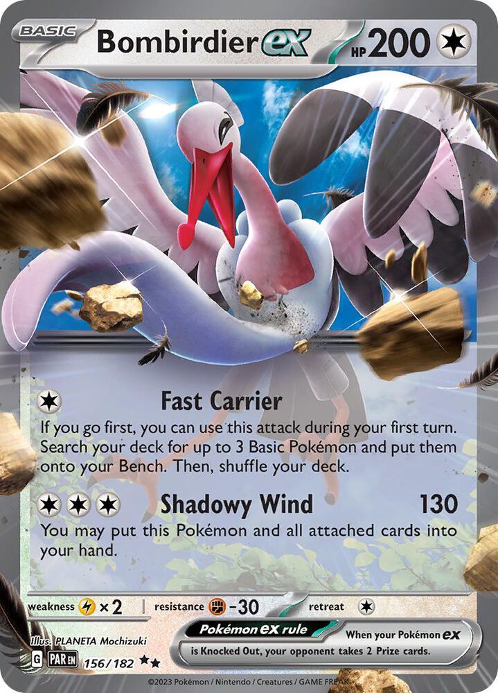 Scarlet & Violet: Paradox Rift Bombirdier ex (156/182) [Scarlet & Violet: Paradox Rift] - Trading Card World
