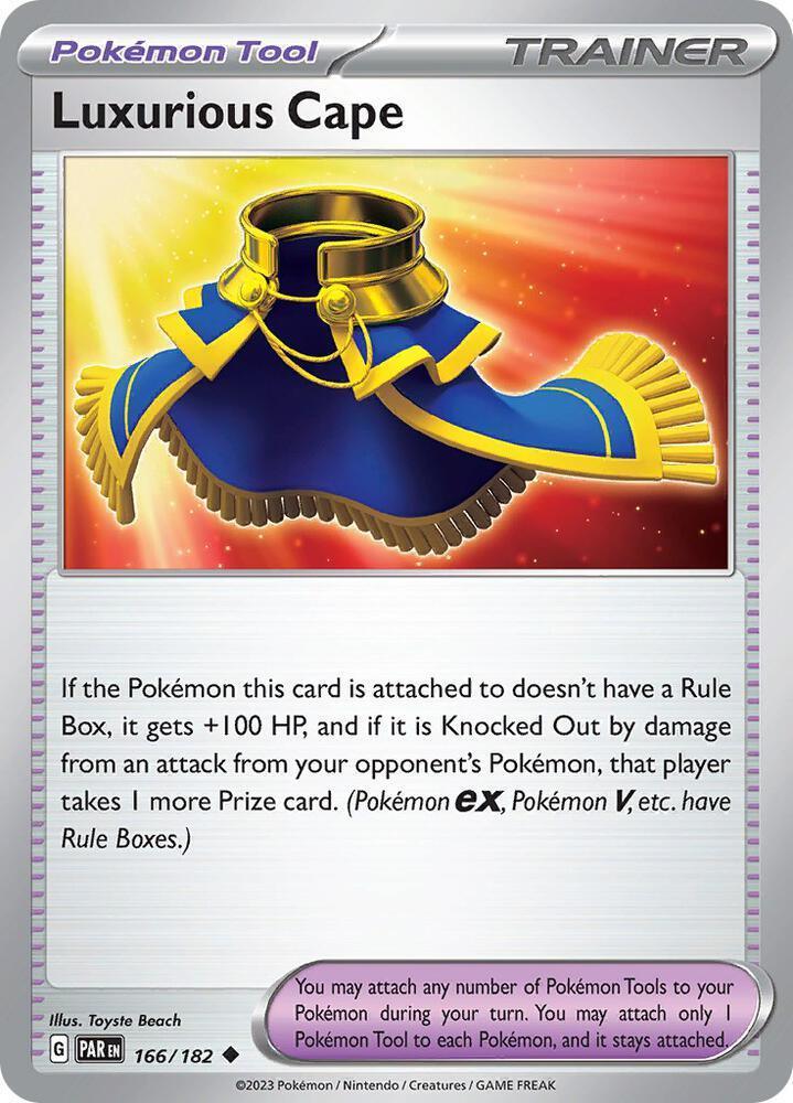 Scarlet & Violet: Paradox Rift Luxurious Cape (166/182) [Scarlet & Violet: Paradox Rift] - Trading Card World