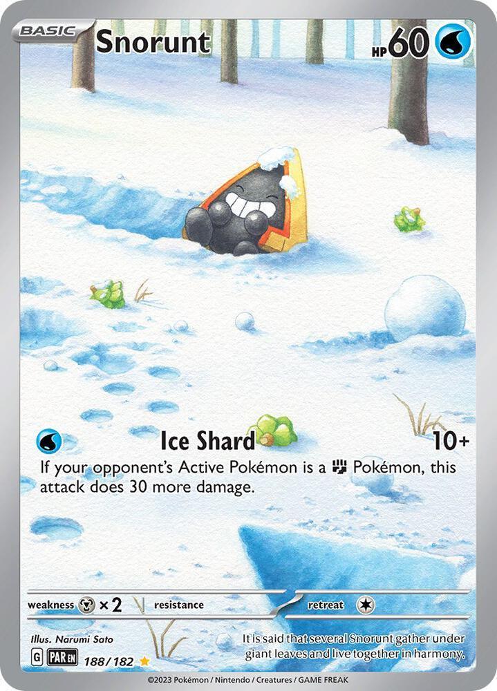 188, Scarlet & Violet: Paradox Rift Snorunt (188/182) [Scarlet & Violet: Paradox Rift] - Trading Card World