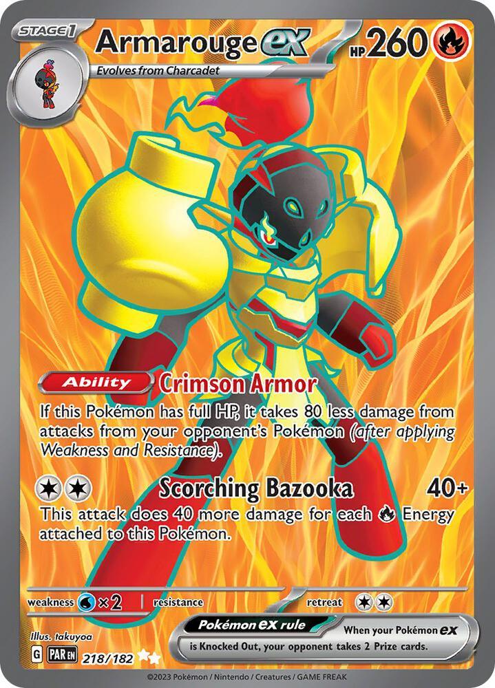 Scarlet & Violet: Paradox Rift Armarouge ex (218/182) [Scarlet & Violet: Paradox Rift] - Trading Card World