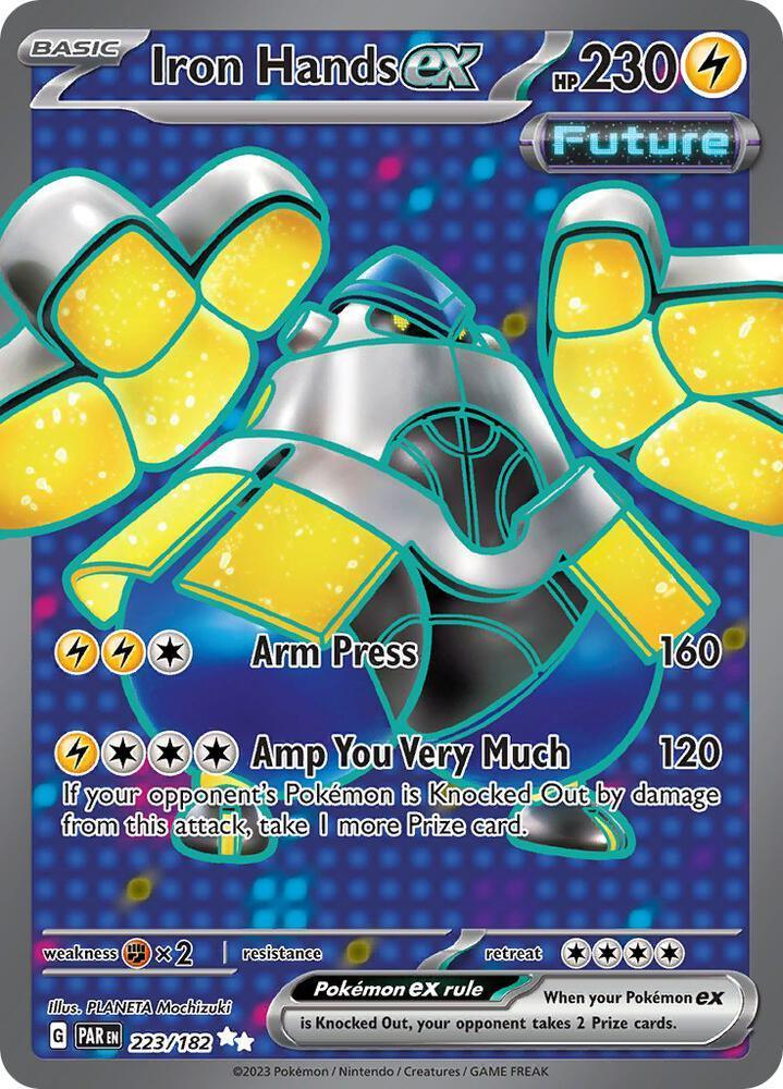 223, Scarlet & Violet: Paradox Rift Iron Hands ex (223/182) [Scarlet & Violet: Paradox Rift] - Trading Card World