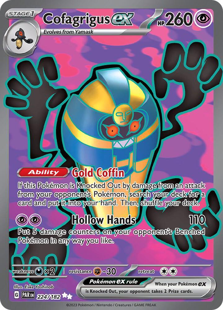 Scarlet & Violet: Paradox Rift Cofagrigus ex (224/182) [Scarlet & Violet: Paradox Rift] - Trading Card World