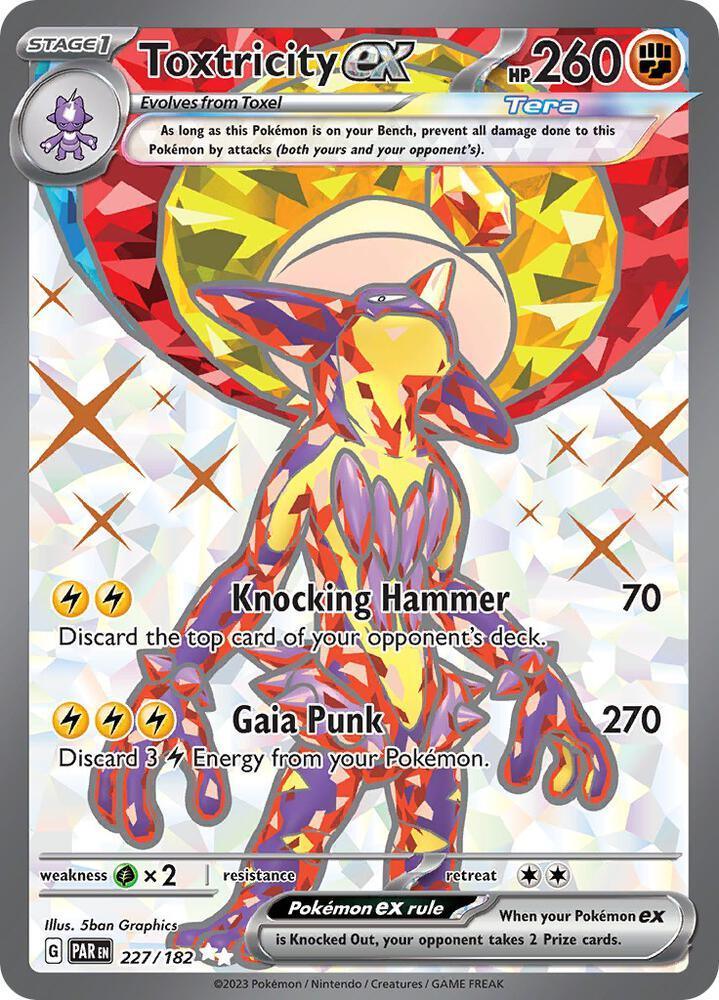 Scarlet & Violet: Paradox Rift Toxtricity ex (227/182) [Scarlet & Violet: Paradox Rift] - Trading Card World