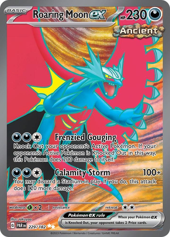 Scarlet & Violet: Paradox Rift Roaring Moon ex (229/182) [Scarlet & Violet: Paradox Rift] - Trading Card World