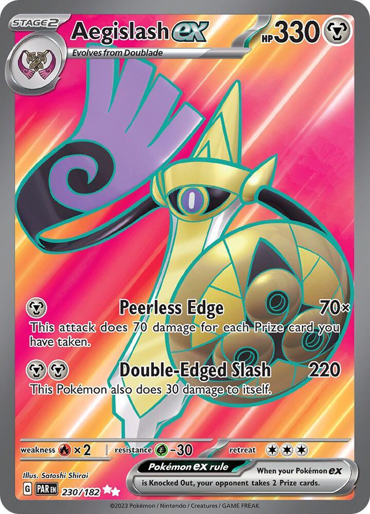 Scarlet & Violet: Paradox Rift Aegislash ex (230/182) [Scarlet & Violet: Paradox Rift] - Trading Card World