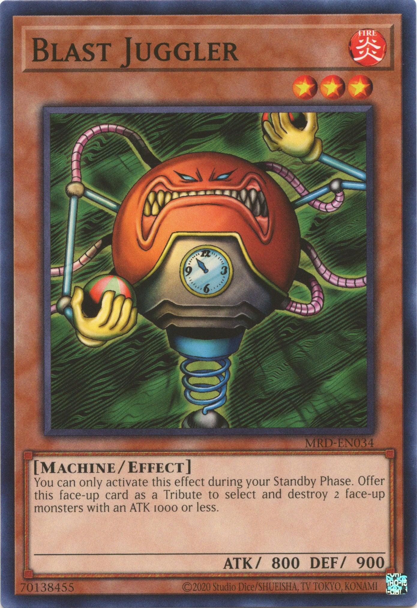Common, Effect Monster, Fire, Machine, Metal Raiders (25th Anniversary Edition), Unlimited Blast Juggler (25th Anniversary) [MRD-EN034] Common - Trading Card World