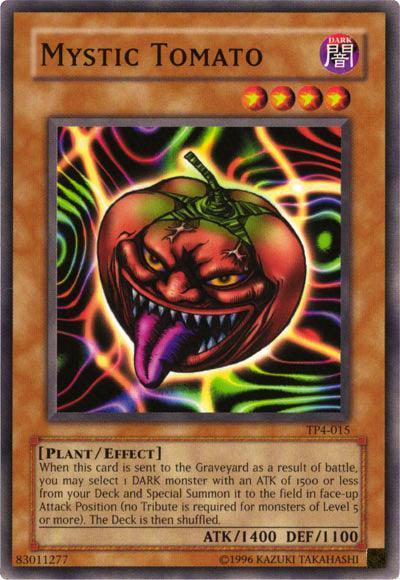 Common, Dark, Effect Monster, Plant, Tournament Pack 4, Unlimited Mystic Tomato [TP4-015] Common - Trading Card World