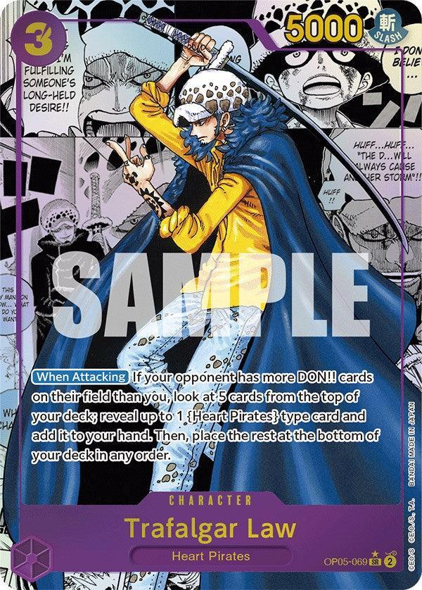 Awakening of the New Era, Character, Heart Pirates, Super Rare Trafalgar Law (Alternate Art)(Manga) [Awakening of the New Era] - Trading Card World