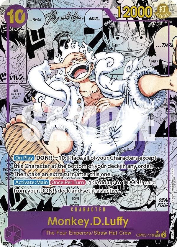 Awakening of the New Era, Character, Secret Rare, Straw Hat Crew, The Four Emperors Monkey.D.Luffy (Alternate Art)(Manga) [Awakening of the New Era] - Trading Card World