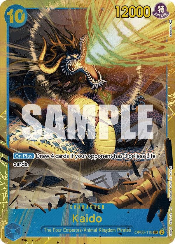 Animal Kingdom Pirates, Awakening of the New Era, Character, Secret Rare, The Four Emperors Kaido [Awakening of the New Era] - Trading Card World