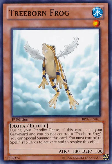 1st Edition, Aqua, Battle Pack 2: War of the Giants, Effect Monster, Mosaic Rare, Unlimited, Water Treeborn Frog [BP02-EN043] Mosaic Rare - Trading Card World