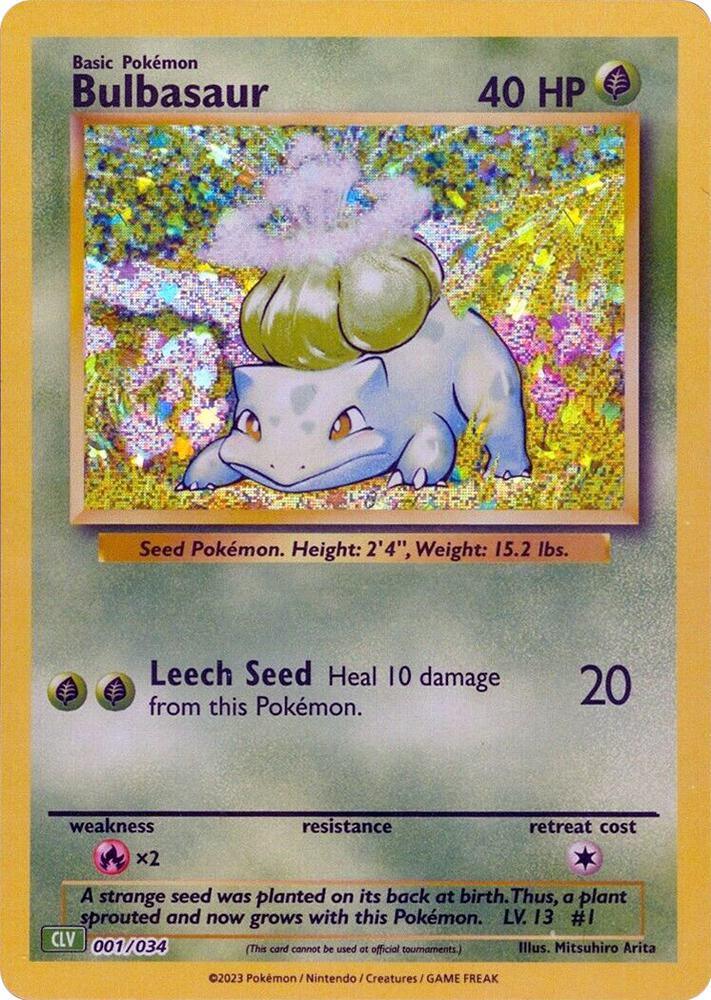 001, Trading Card Game Classic Bulbasaur [Trading Card Game Classic] - Trading Card World