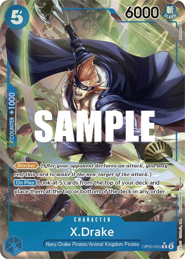 Animal Kingdom Pirates, Awakening of the New Era, Character, Drake Pirates, Navy, Rare X.Drake (Alternate Art) [Awakening of the New Era] - Trading Card World