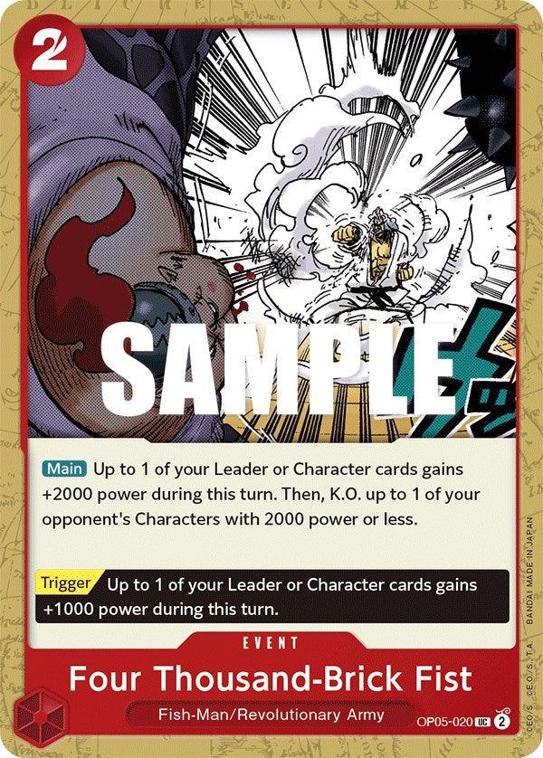 Awakening of the New Era, Event, Fish-Man, Revolutionary Army, Uncommon Four Thousand-Brick Fist [Awakening of the New Era] - Trading Card World