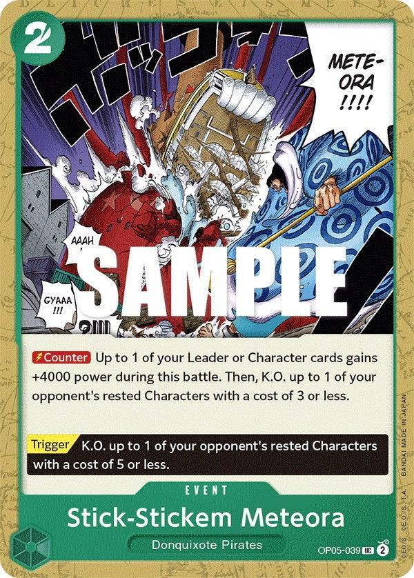Awakening of the New Era, Donquixote Pirates, Event, Uncommon Stick-Stickem Meteora [Awakening of the New Era] - Trading Card World