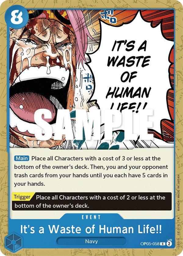 Awakening of the New Era, Common, Event, Navy It's a Waste of Human Life!! [Awakening of the New Era] - Trading Card World